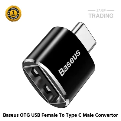 Baseus OTG Ingenuity Series Mini OTG Adaptor Type C to USB A 3.1 Black ZJJQ000001 Premium Converter